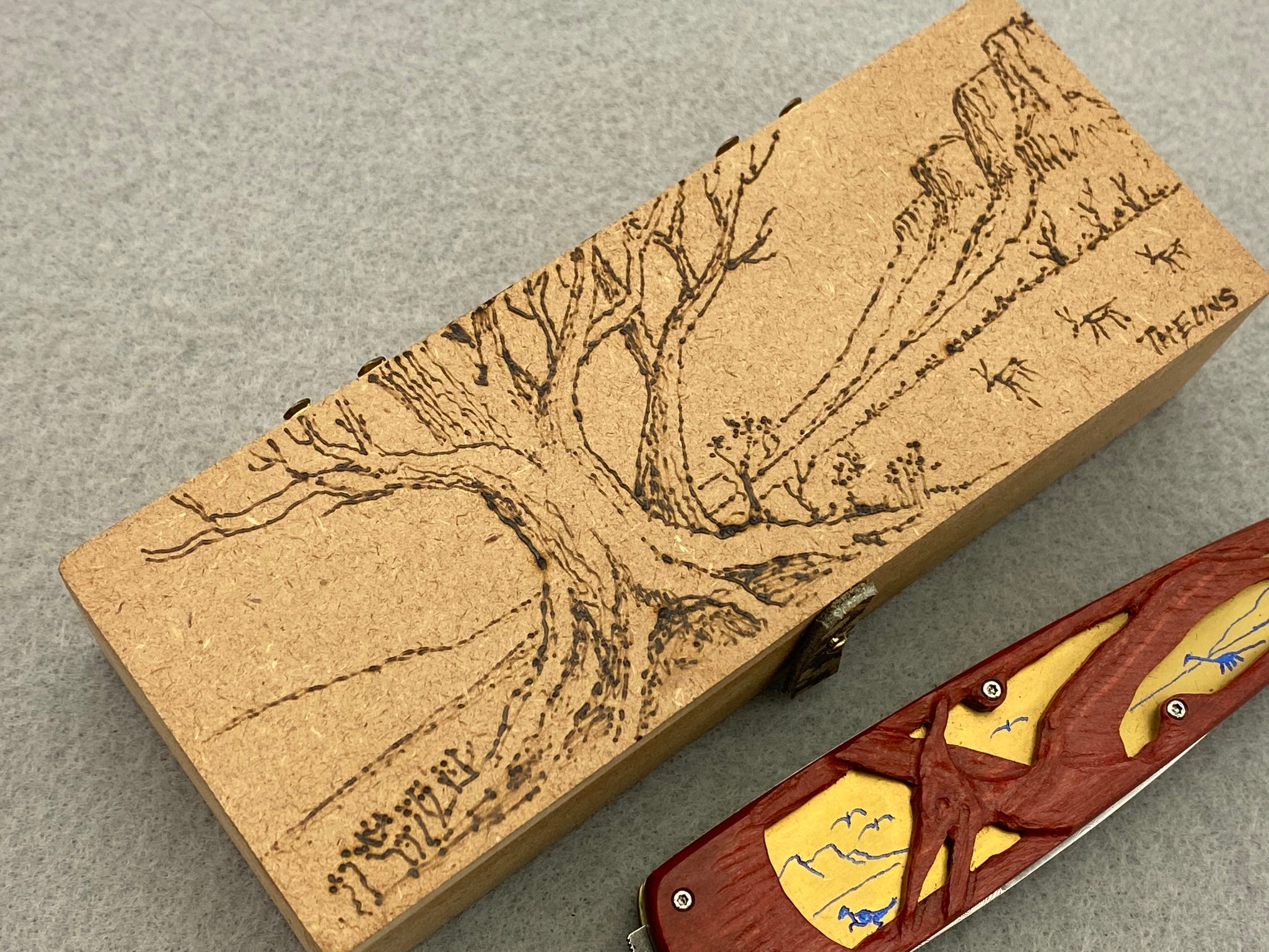 Theuns Prinsloo Damascus Front Flipper - “Pterodactyl”