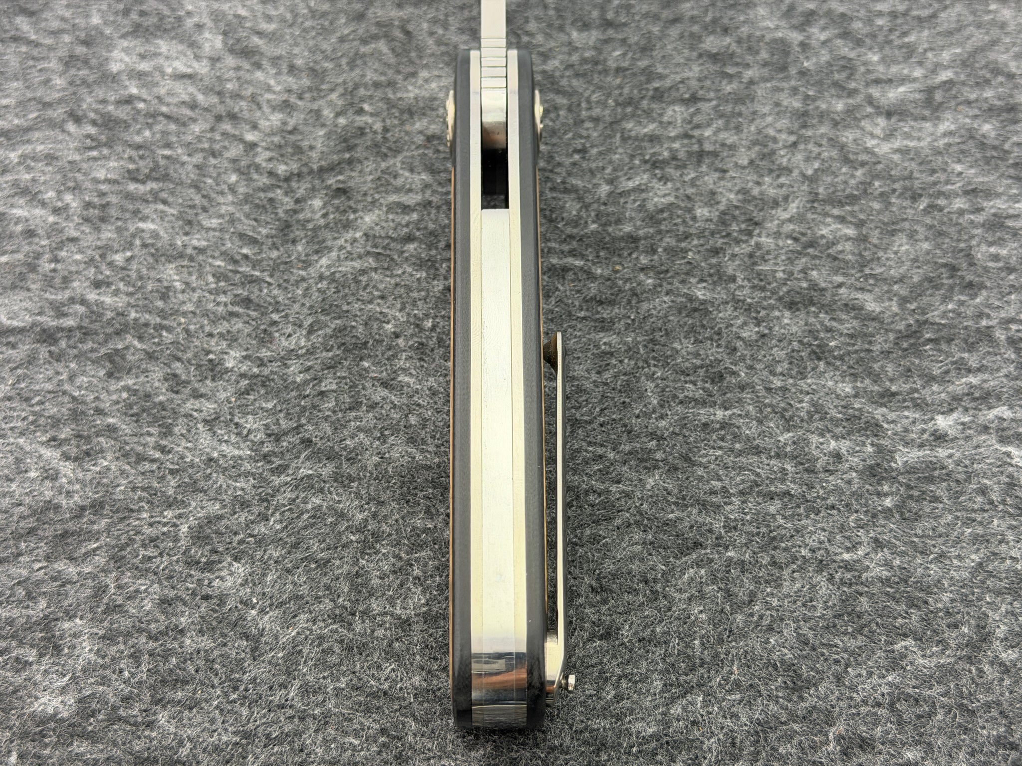 Francois Massyn - 3.5” Droppoint Flipper w/ Silky Oak Inlay