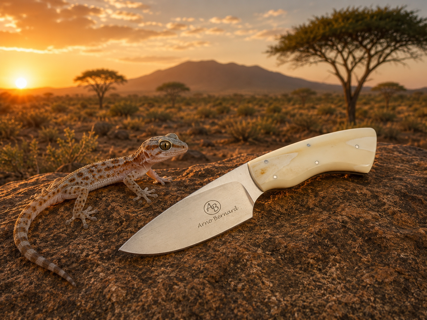 Arno Bernard - Gecko Model w/ Warthog Ivory handle - 5301