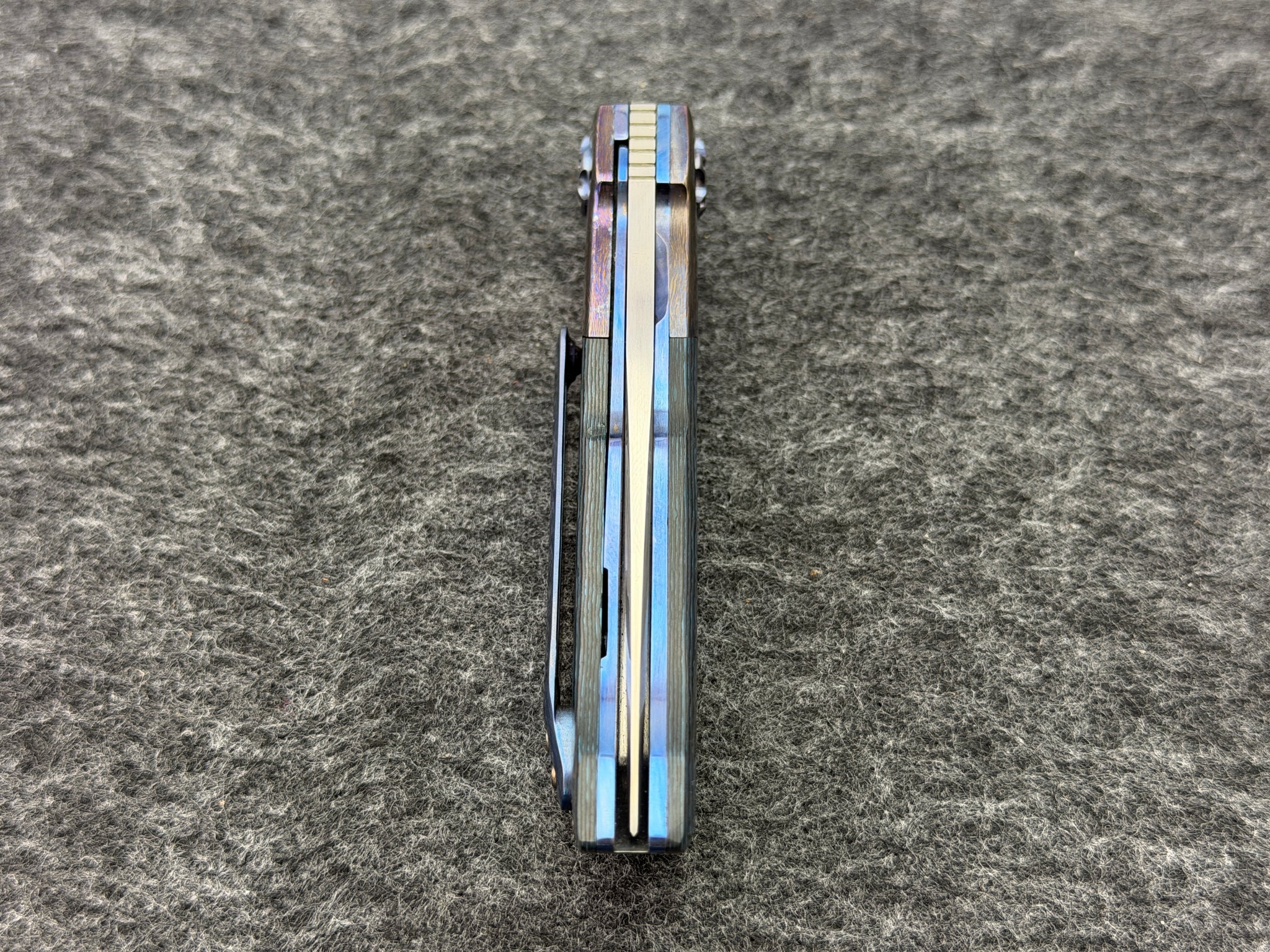 Francois Massyn -Tanto Flipper Timascus & Fat Carbon