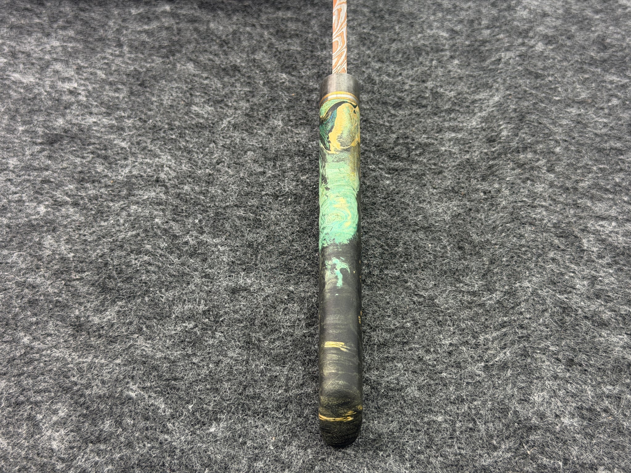 Erik Greiner JS Integral - Damascus Feather Copper Washed