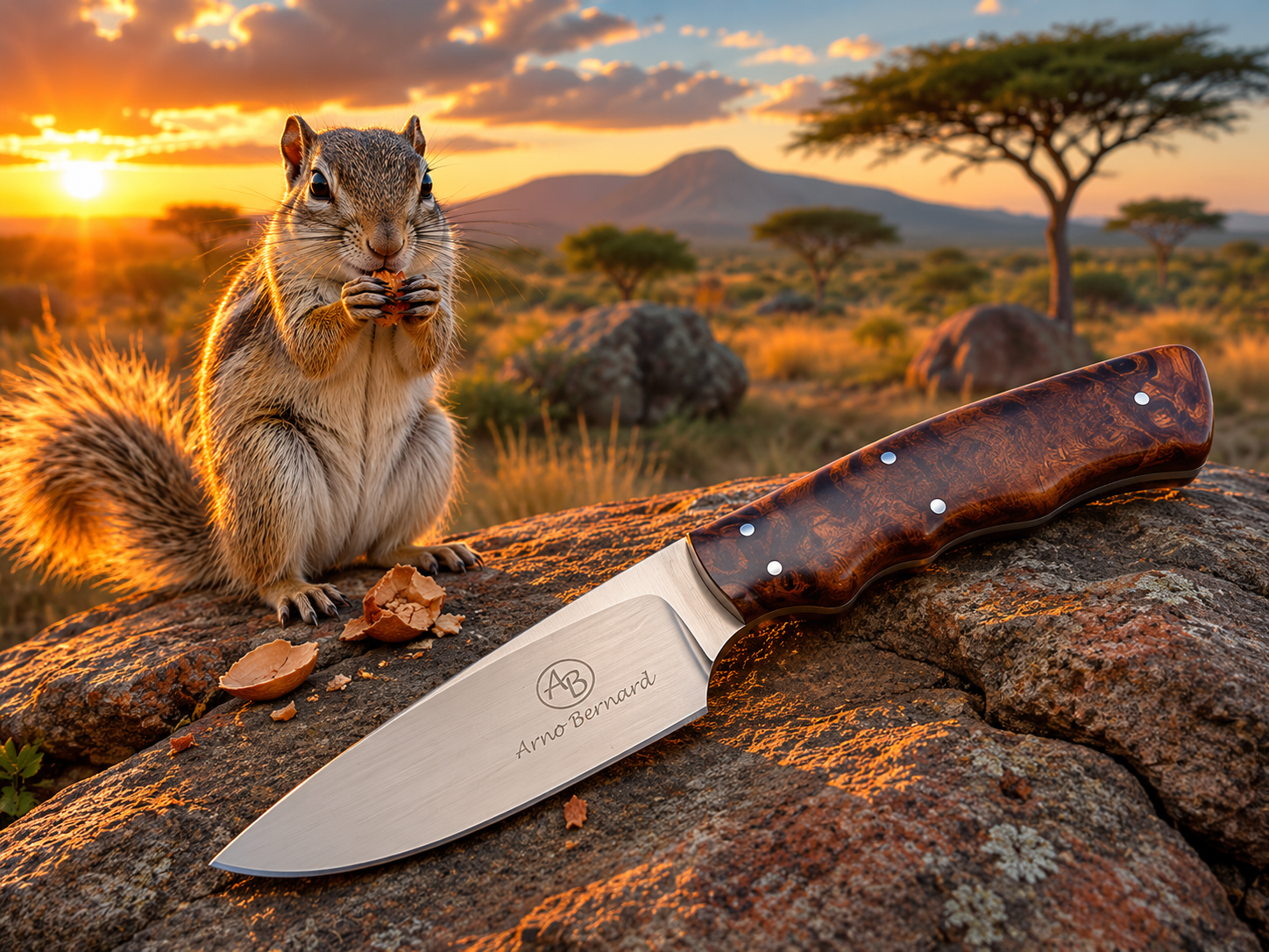 Arno Bernard - Squirrel Model w/ Desert Ironwood - 5403
