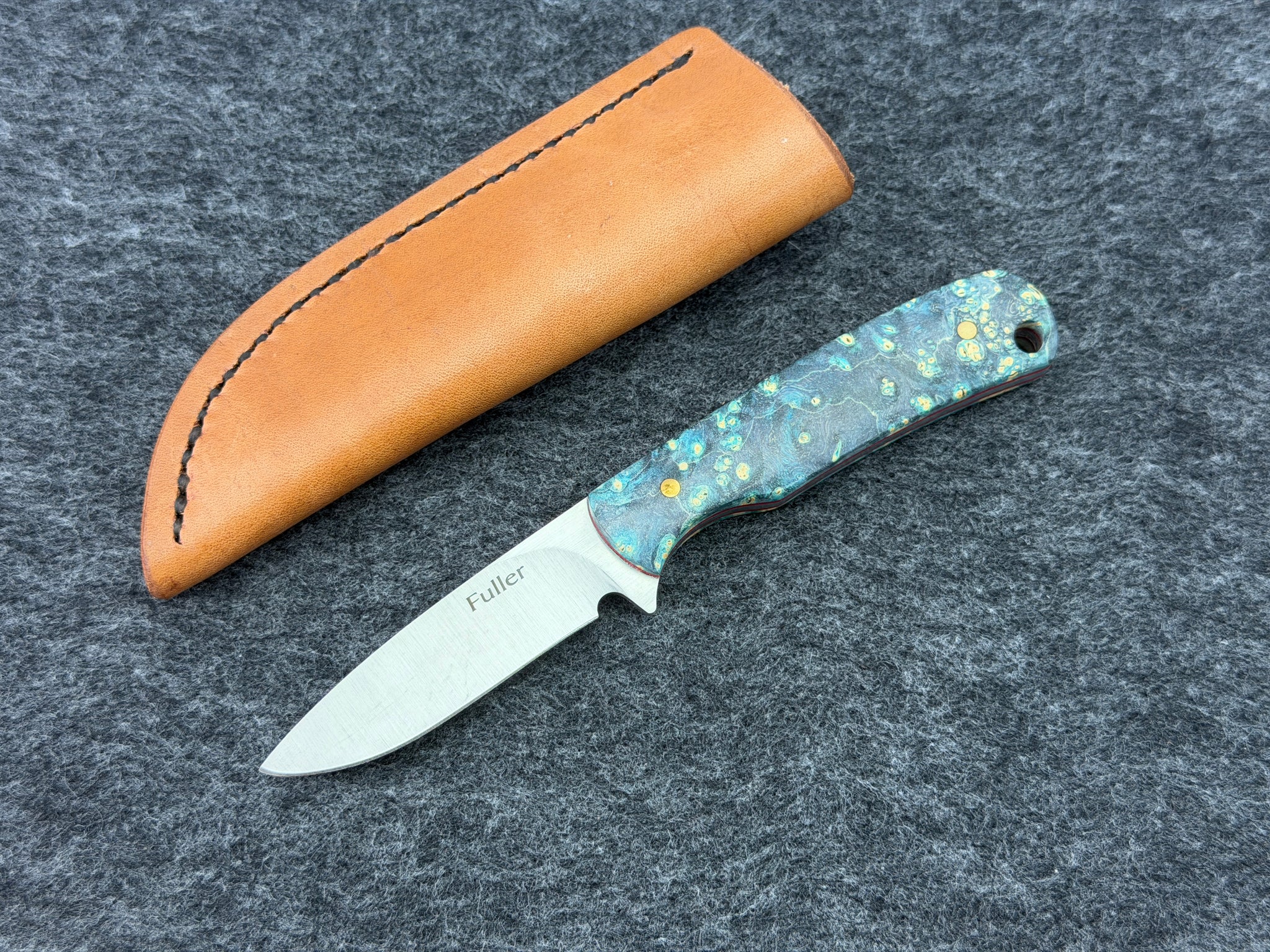 CW Fuller - Pocket Pal Drop Point w/ Maple Burl