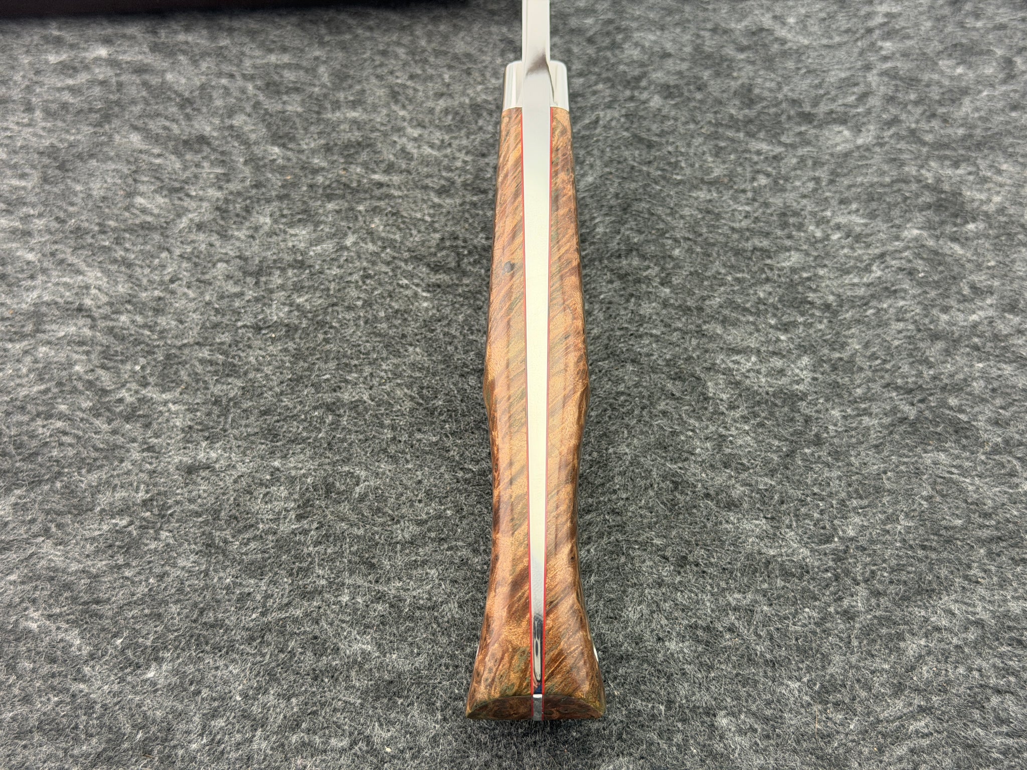 Deon Nel - 4" Drop Point Hunter Red Lace Burl