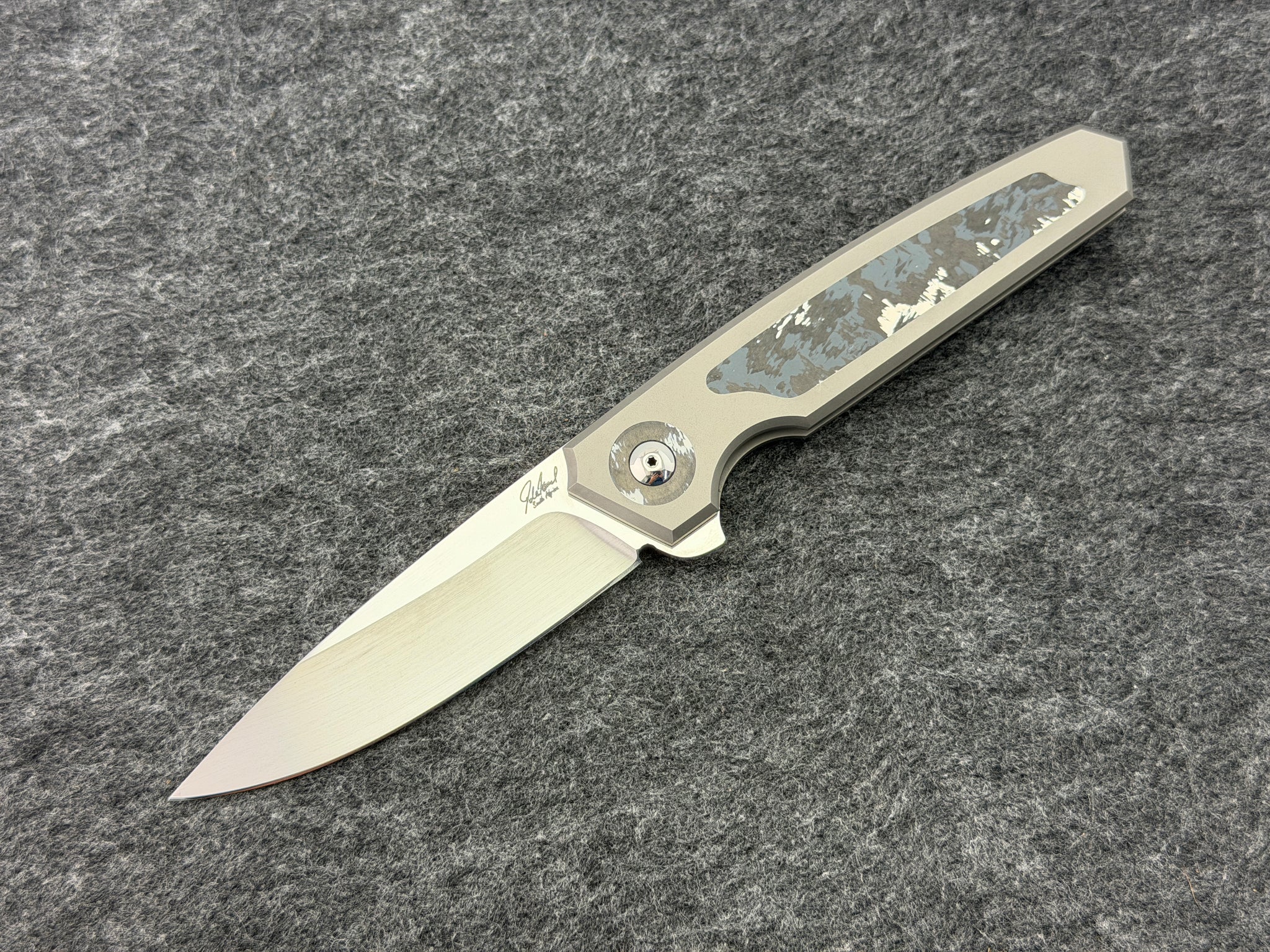 Jaco de Kock NS Framelock Titanium Flipper