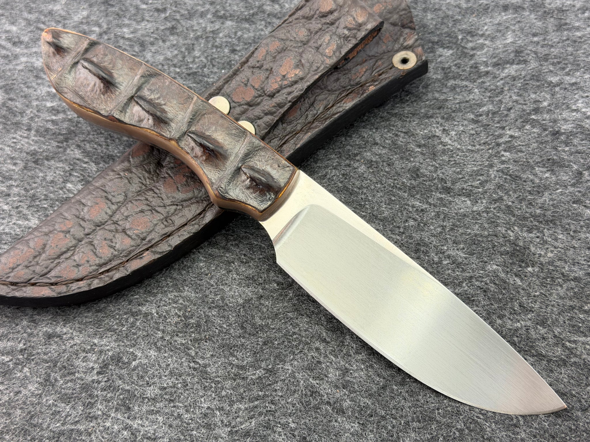 Arno Bernard Lion Model w/ Crocodile Handle #2312