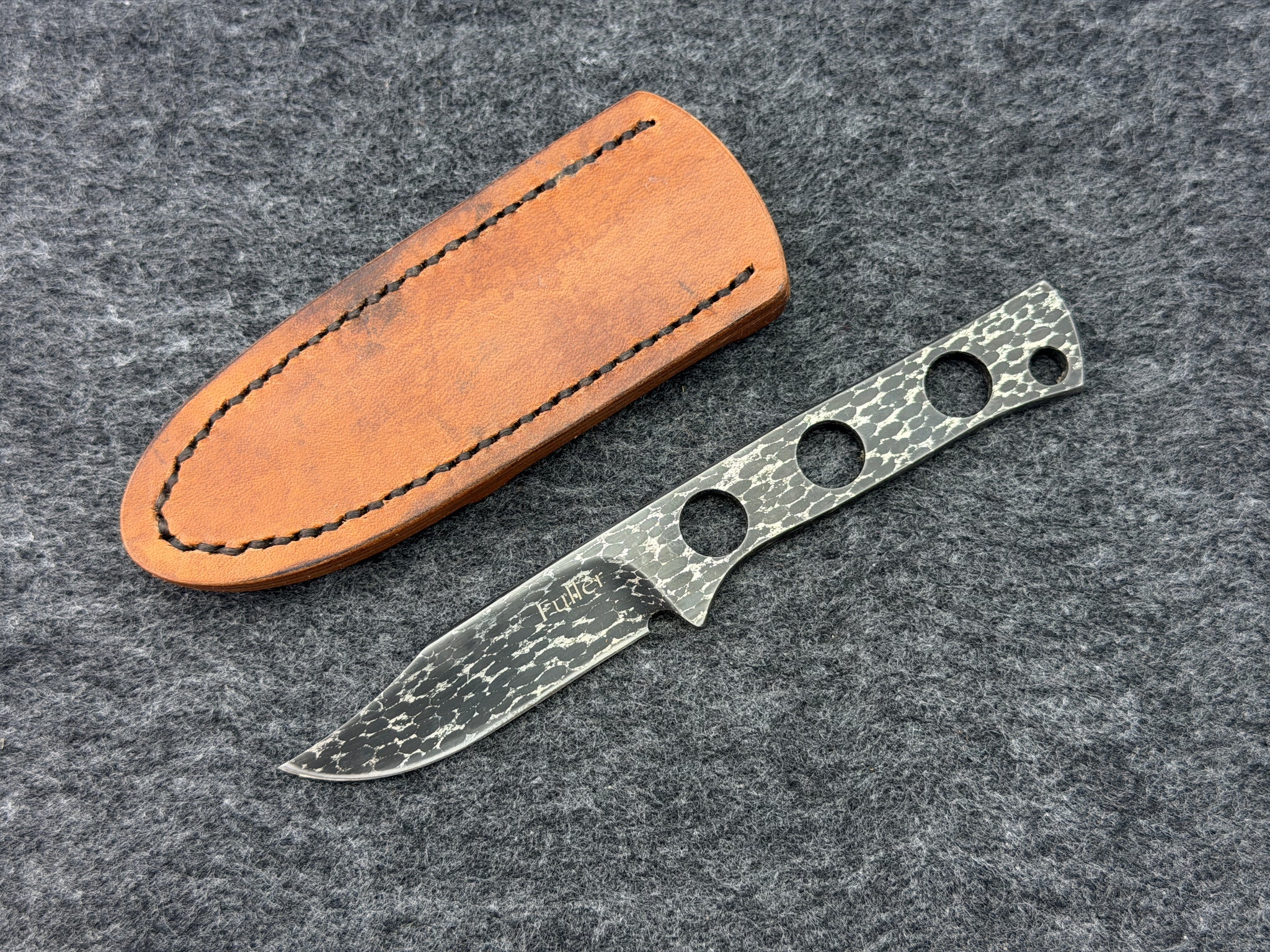 CW Fuller - Naked Damascus Pocket Pal Lanny's Clip