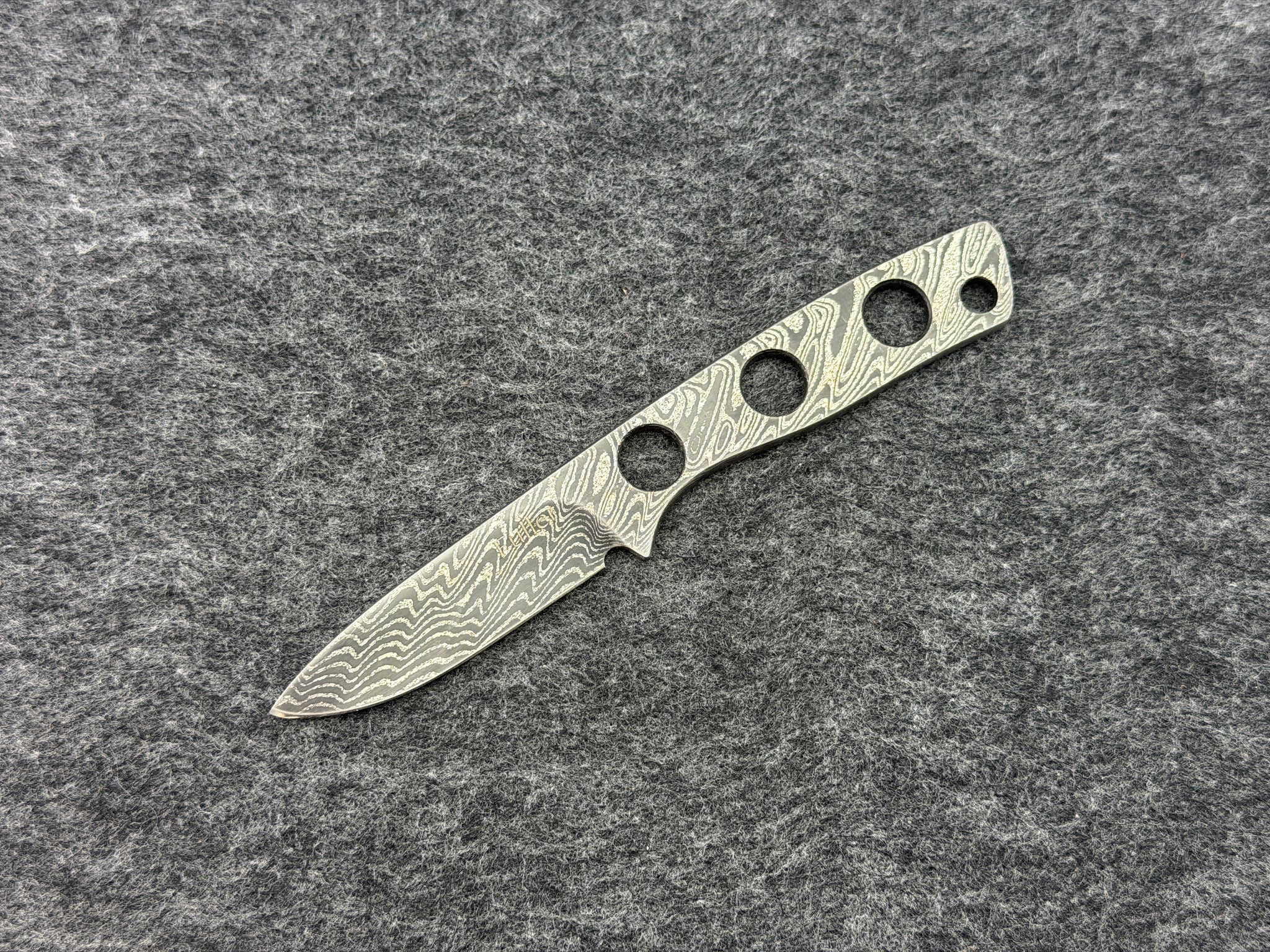 CW Fuller - Naked Damascus Pocket Pal Drop Point