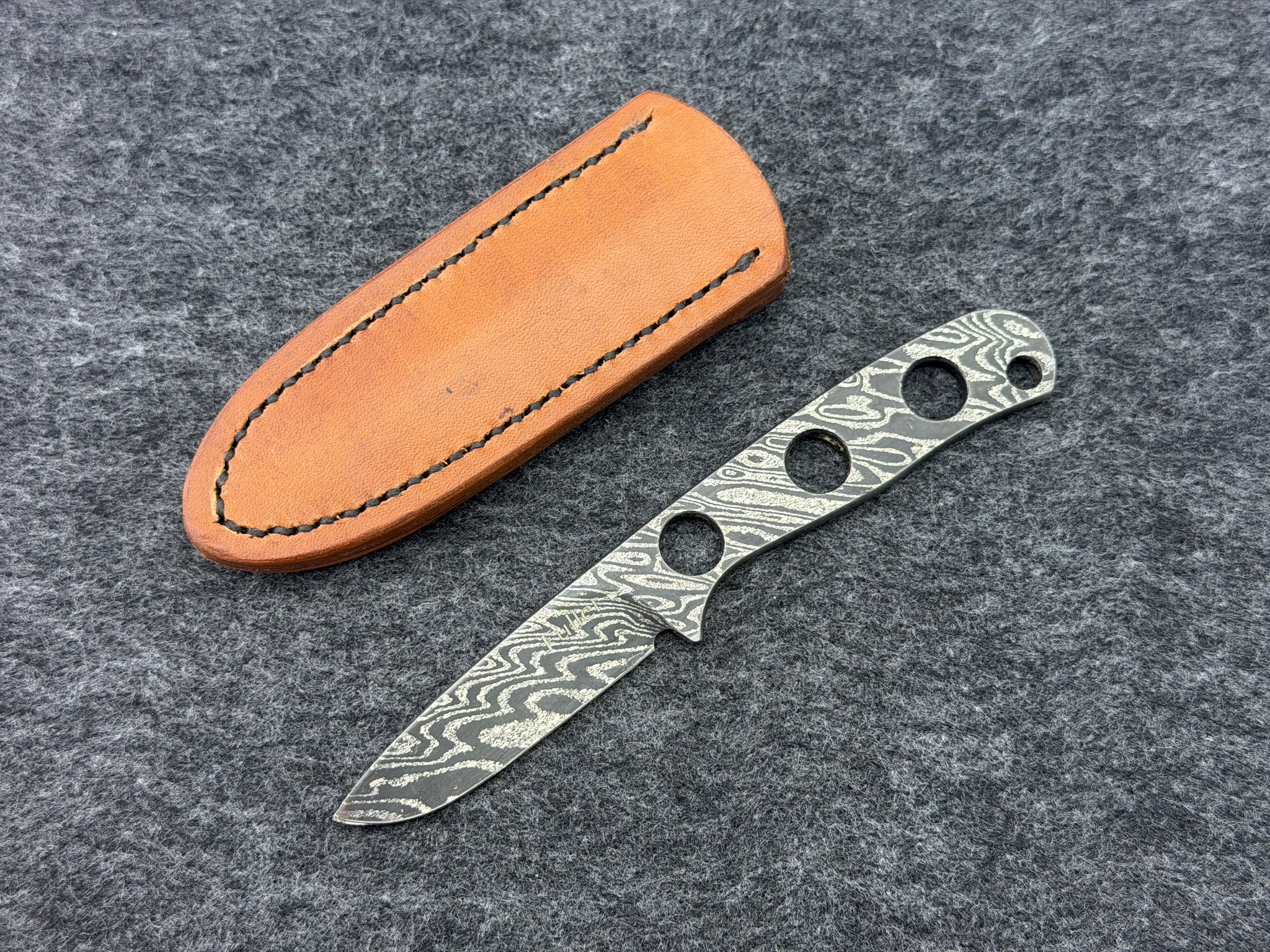 CW Fuller - Naked Damascus Pocket Pal Drop Point - 2