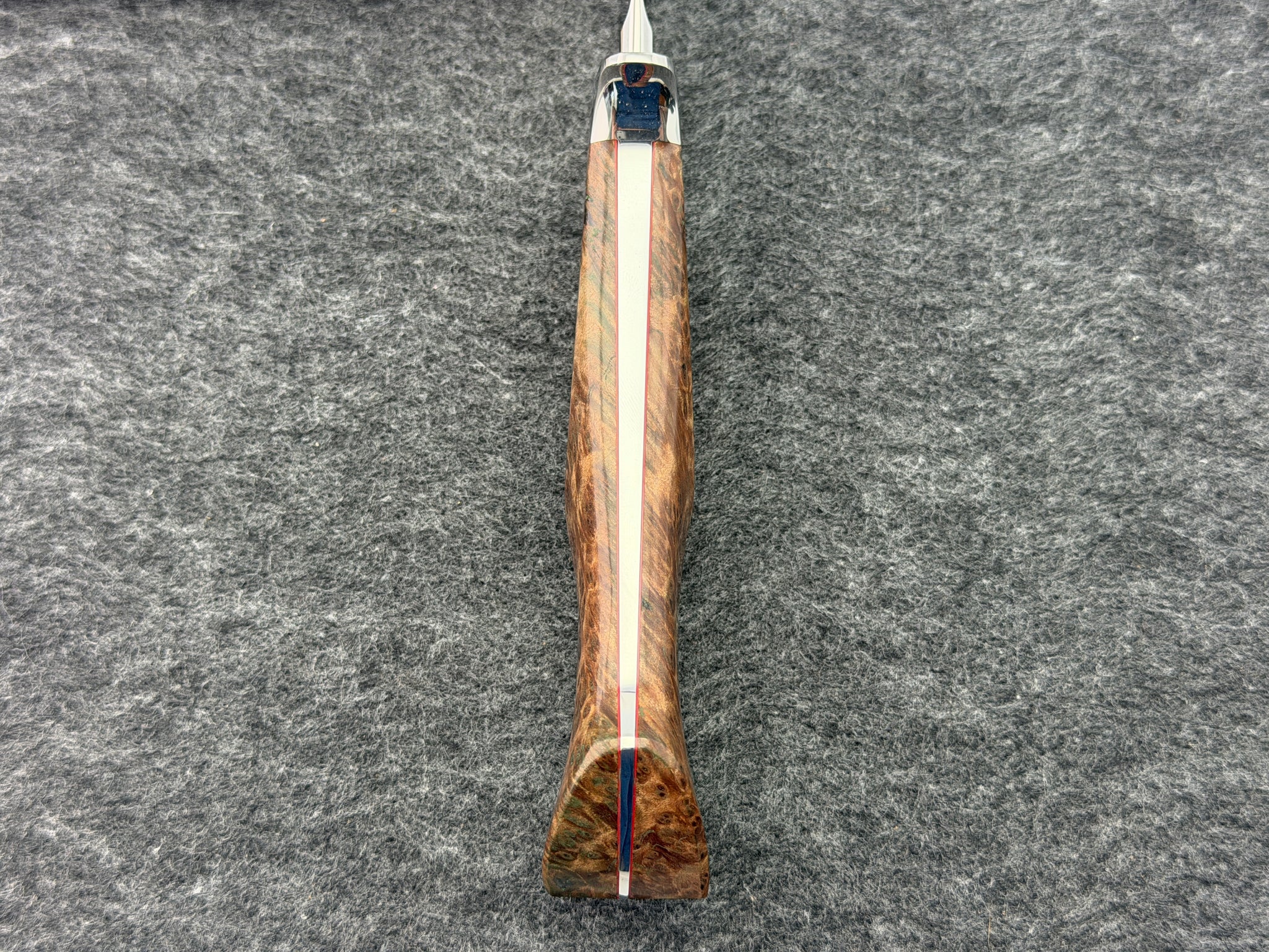 Deon Nel - 4" Drop Point Hunter Red Lace Burl