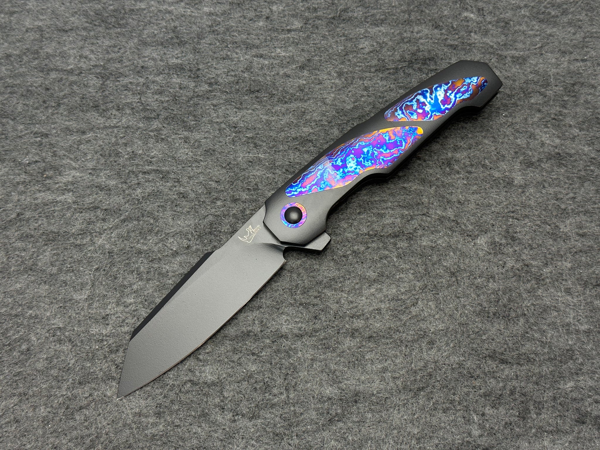 Anton van der Westhuizen 7.5” Boudicca Flipper w/ Timascus Inlay