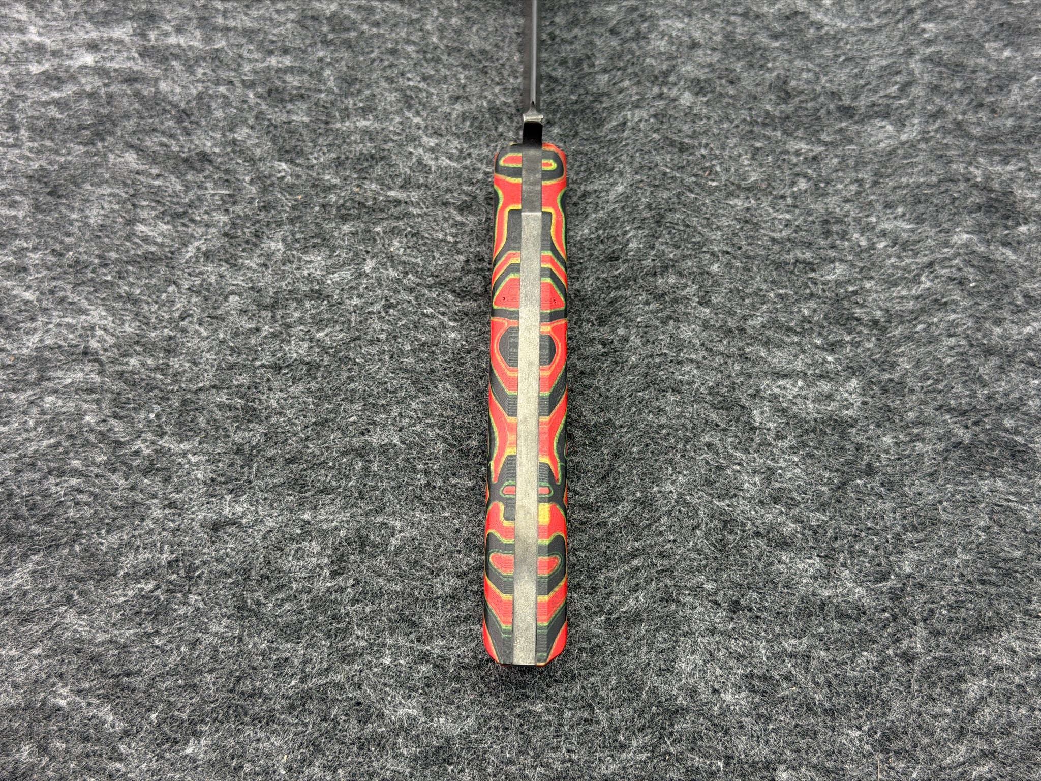 Erik Greiner JS - Fixed Blade w/ Red Nightmare G10
