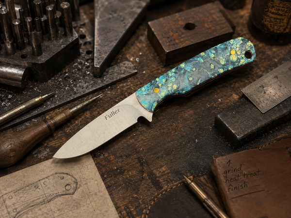 CW Fuller - Pocket Pal Drop Point w/ Maple Burl