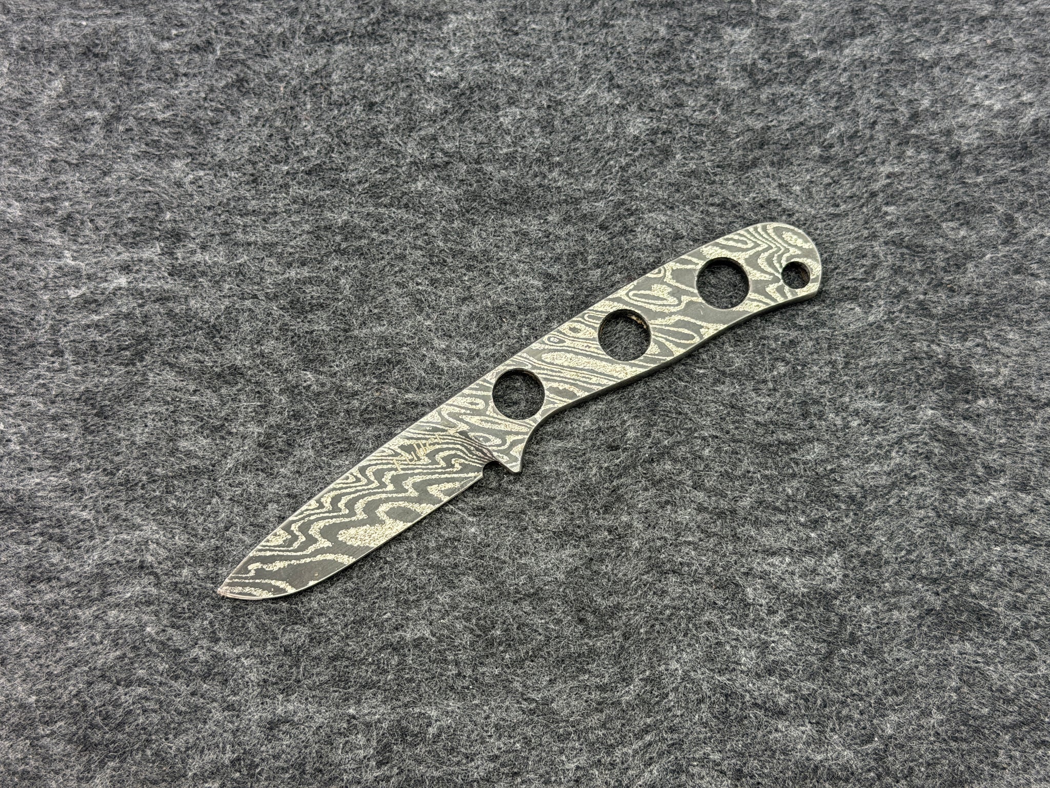 CW Fuller - Naked Damascus Pocket Pal Drop Point - 2