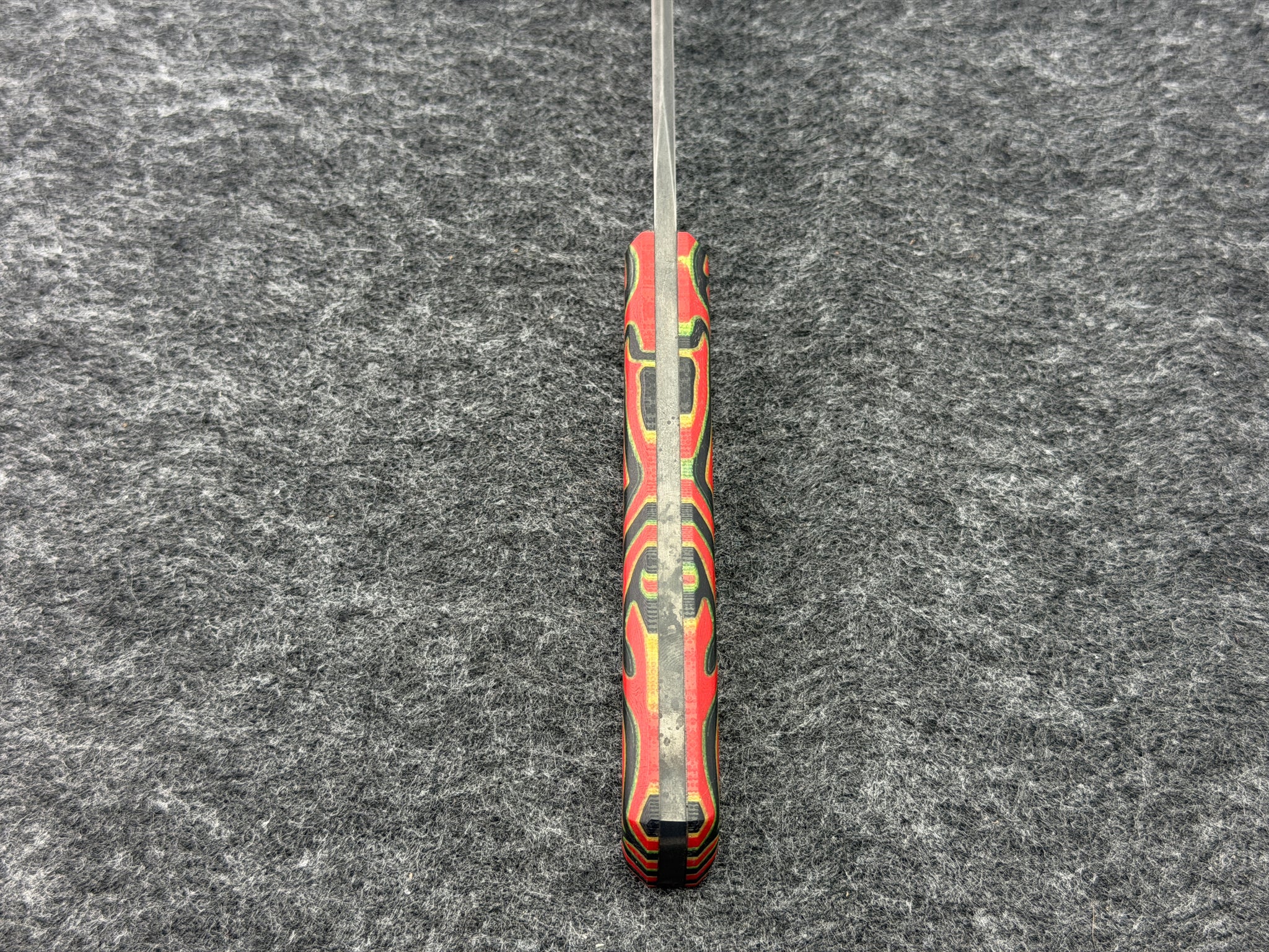 Erik Greiner JS - Fixed Blade w/ Red Nightmare G10