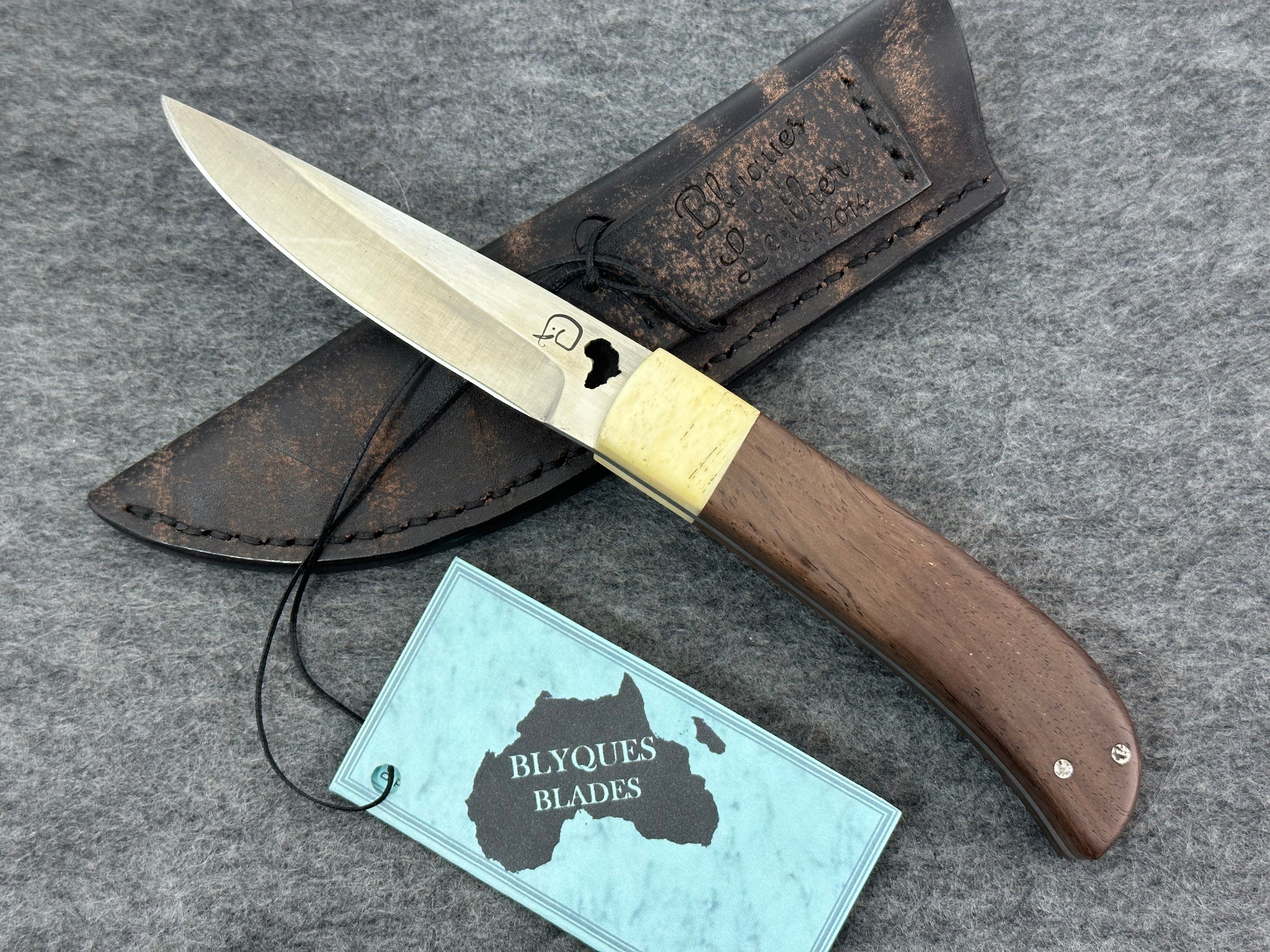 Blyques Fixed Blade - Blackwood & Bone