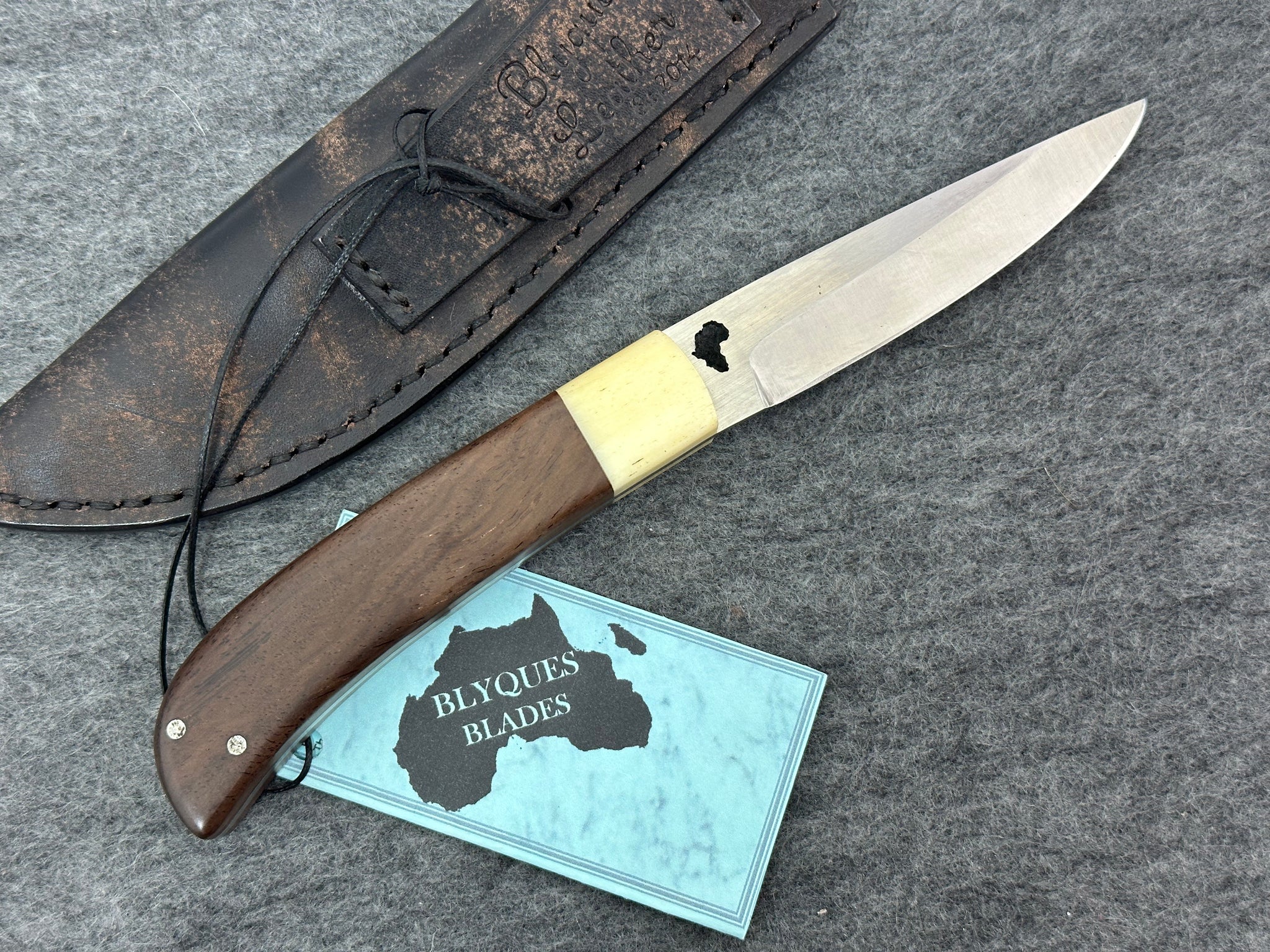 Blyques Fixed Blade - Blackwood & Bone