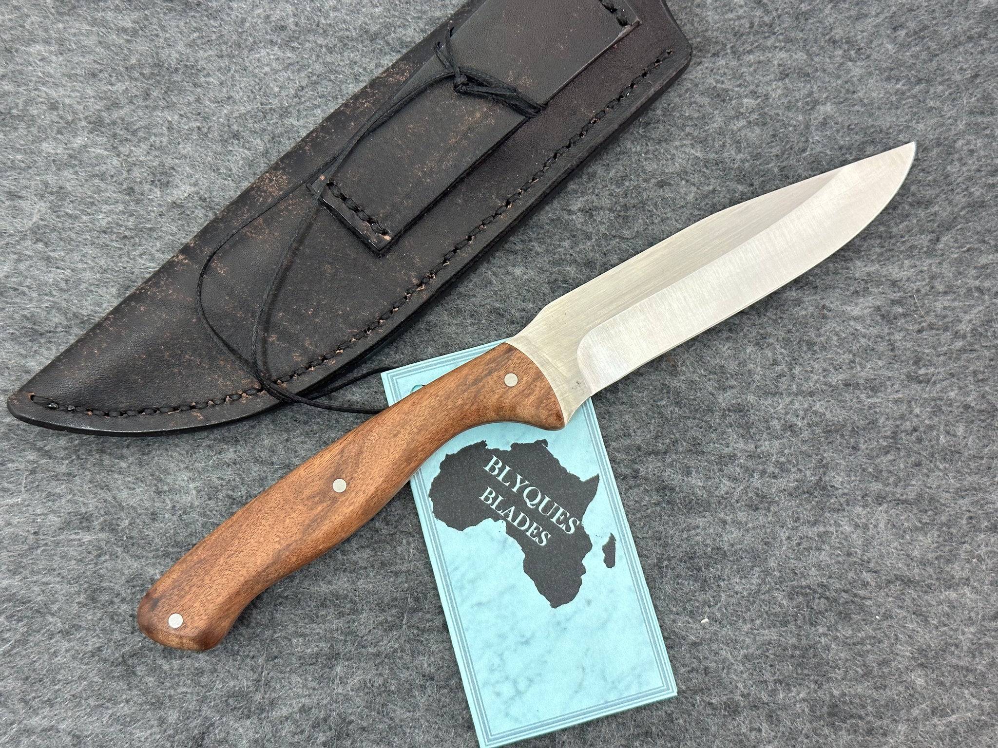 Blyques Fixed Blade - African Teak Wood