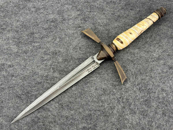 Michel Zwaan Custom Mammoth Molar Art Dagger