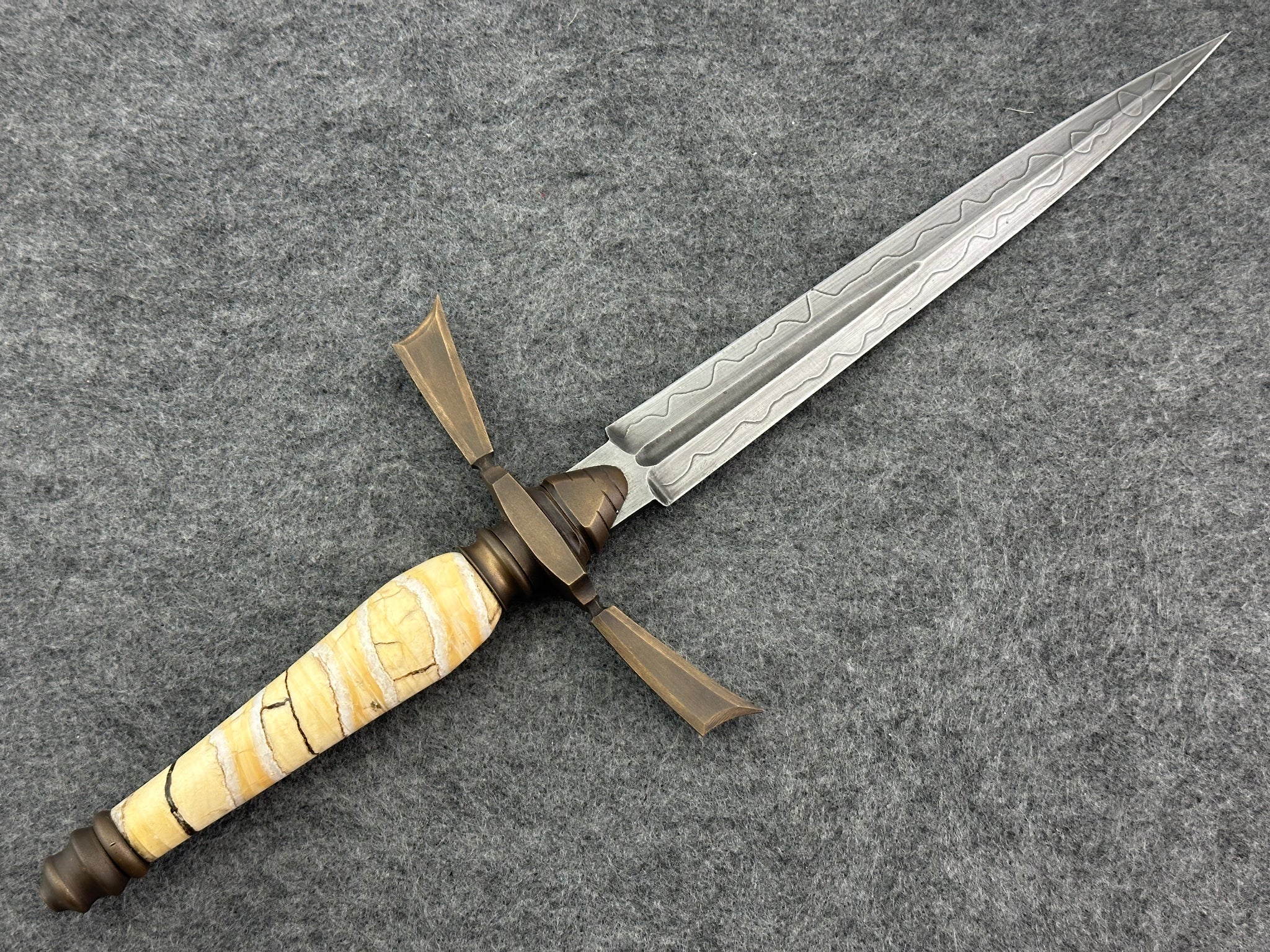 Michel Zwaan Custom Mammoth Molar Art Dagger