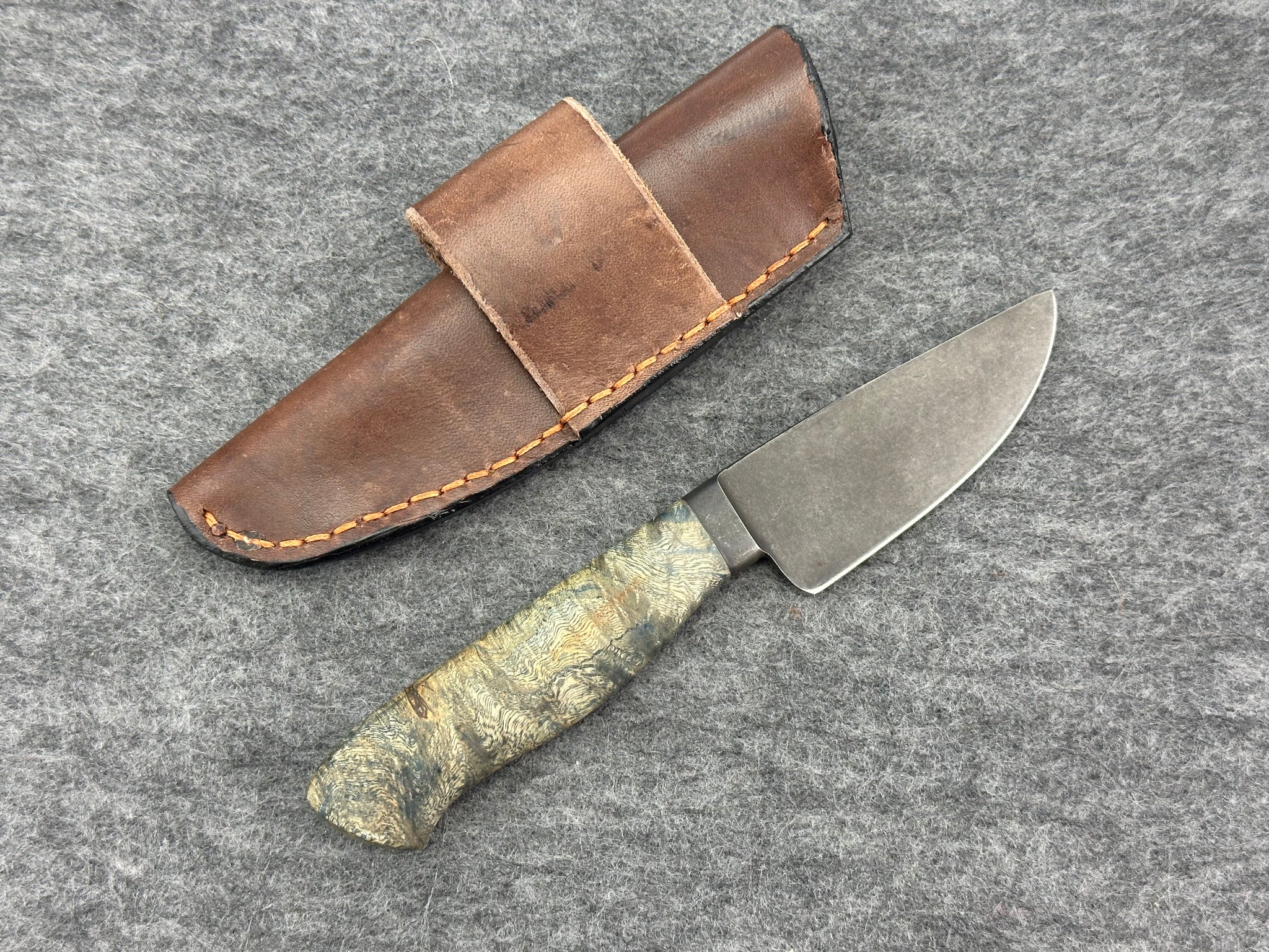 Erik Greiner JS Integral Fixed Blade Maple Burl