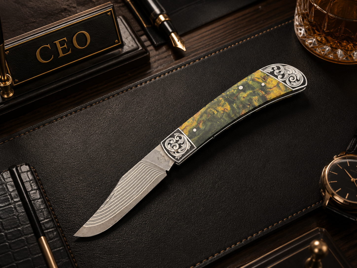 Francois Massyn - Lanny's Fancy w/ Engraving & Takefu Blade