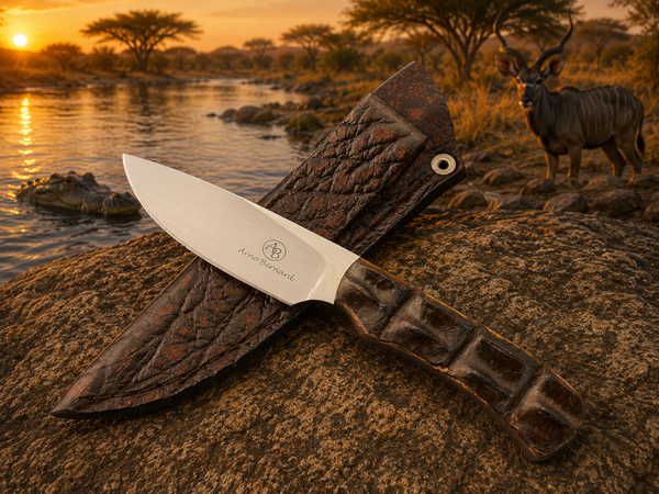 Arno Bernard Nyala Model w/ Crocodile Hide Handle #3112-1