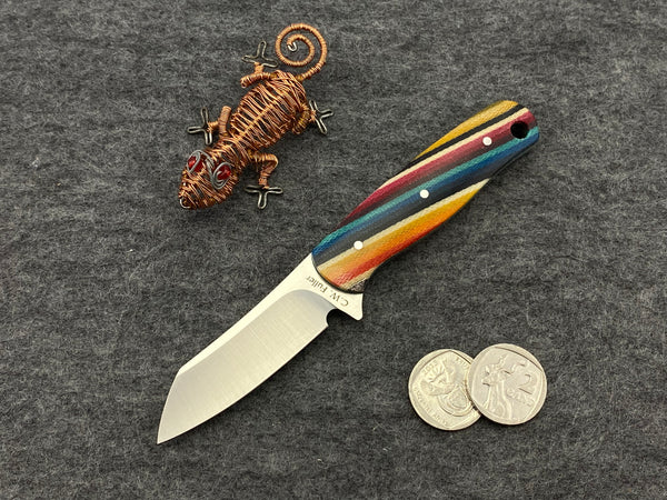 CW Fuller - Pocket Pal Wharncliffe w/ Mexican Blanket Micarta