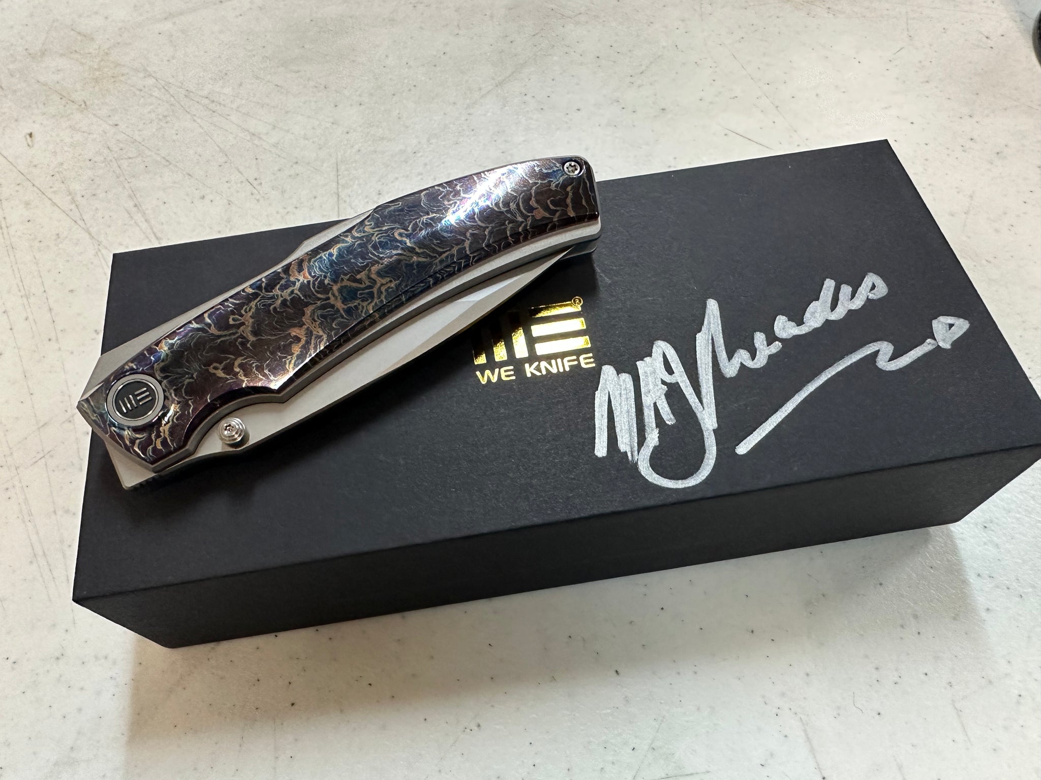 Thys Meades Swordfin by WEKNIFE - Flamed Titanium