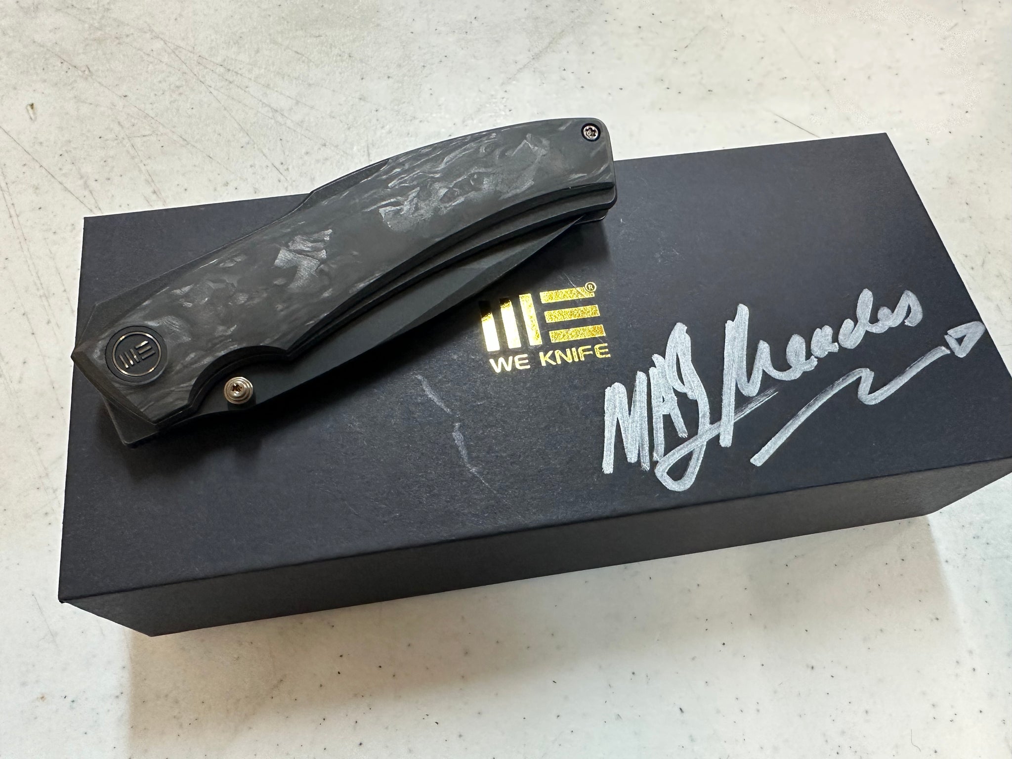 Thys Meades Swordfin by WEKNIFE - Shredded Carbon Fiber