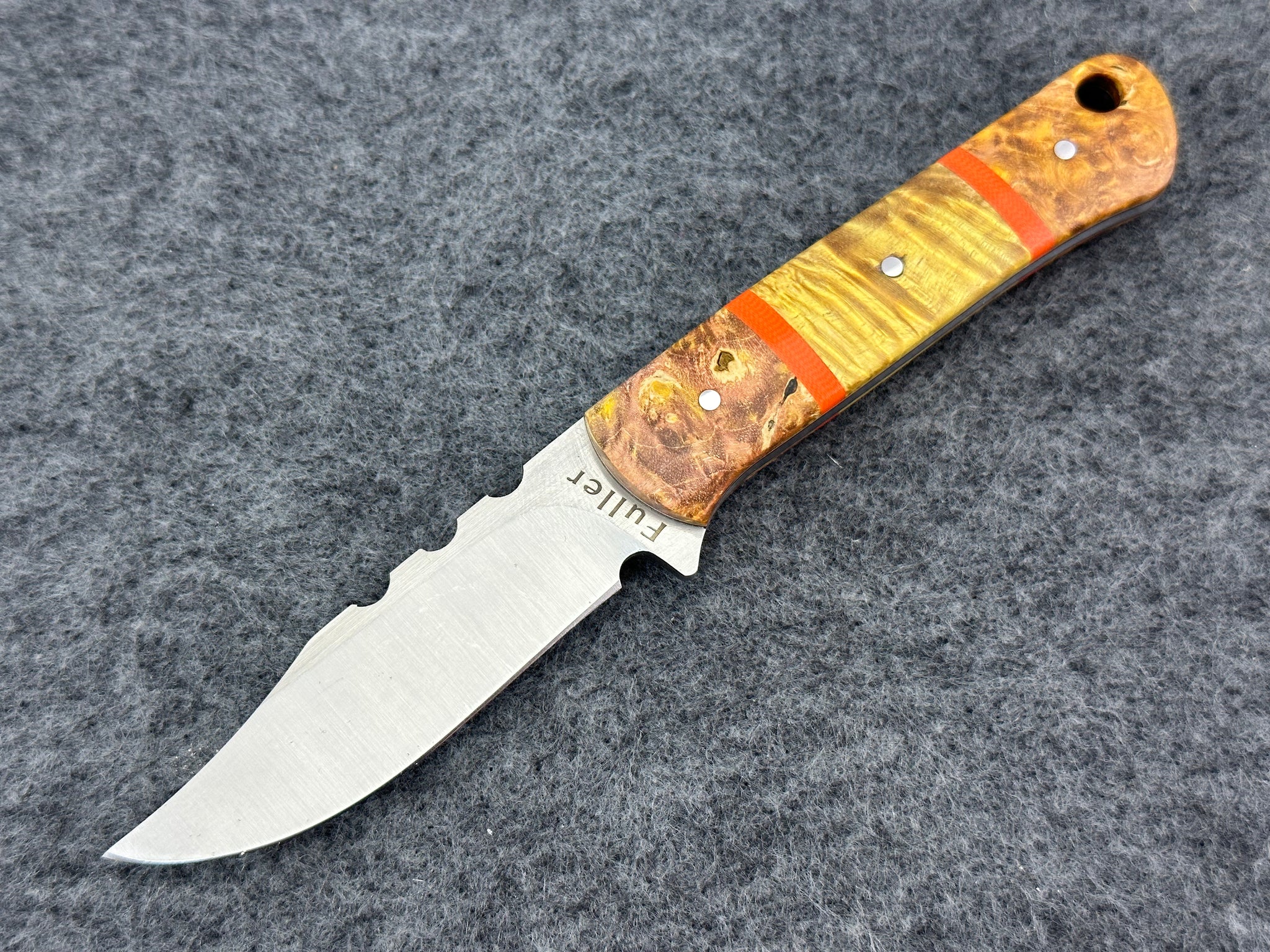 CW Fuller - Pocket Pal Lanny’s Clip w/ Multi-layer Maple Burl