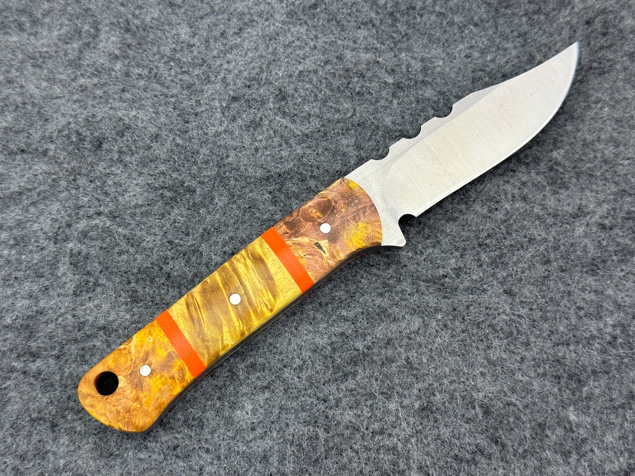 CW Fuller - Pocket Pal Lanny’s Clip w/ Multi-layer Maple Burl