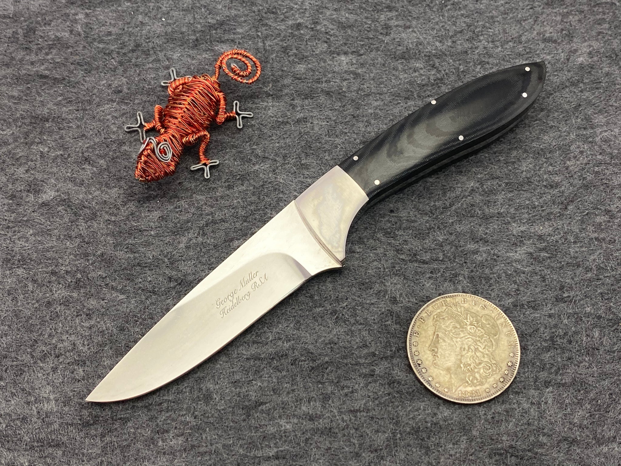 George Muller Drop Point Fixed Blade - Micarta